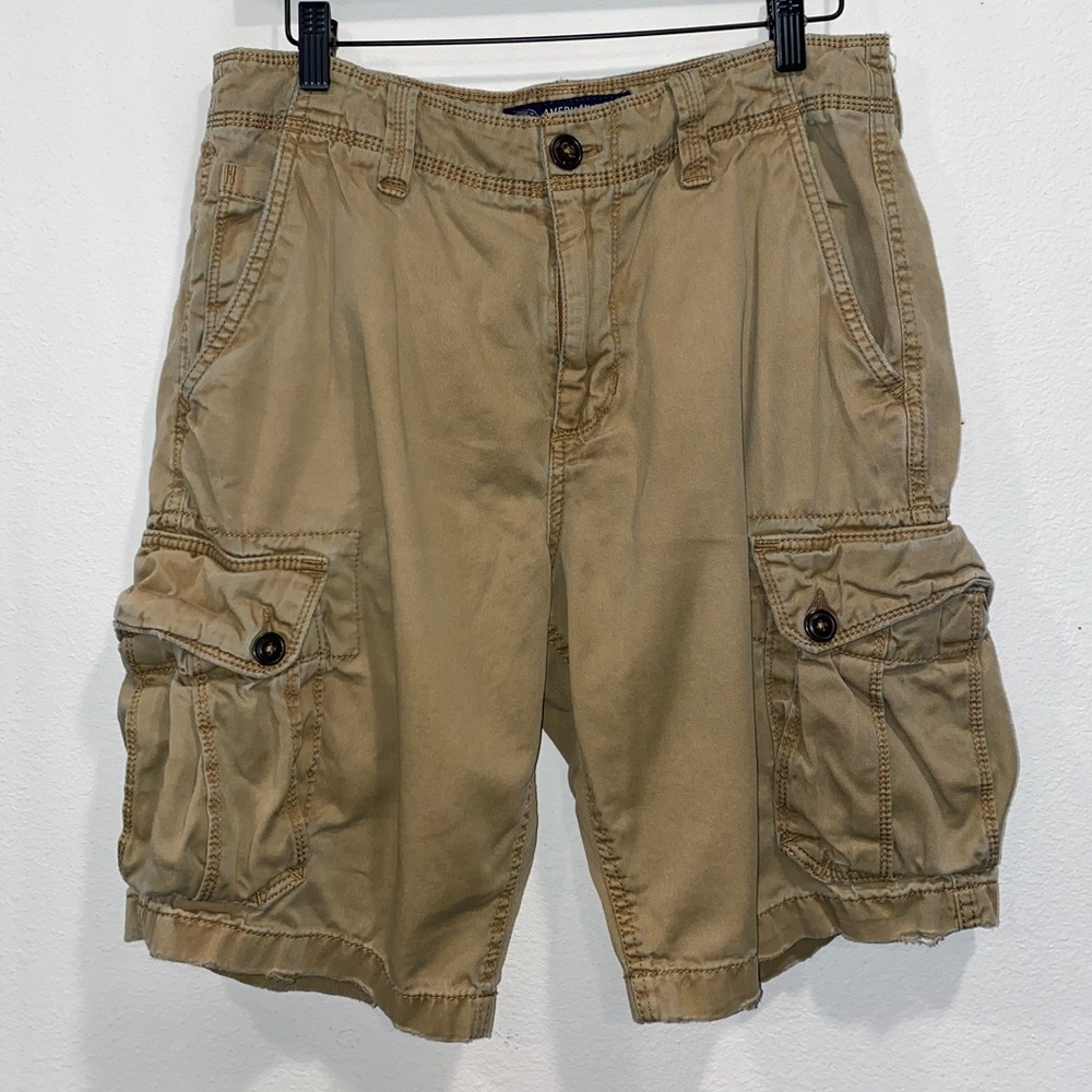American Eagle Khaki Cargo Shorts
